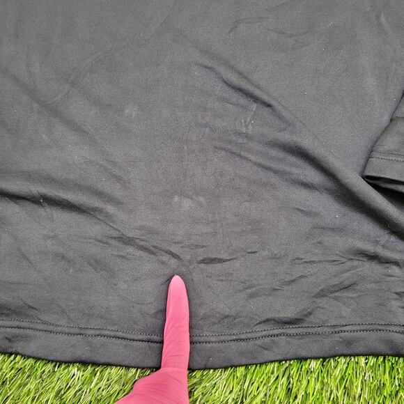 ADIDAS Quarter Zip Track Jacket Large 22x28 Blue Yellow - Picture 4 of 16